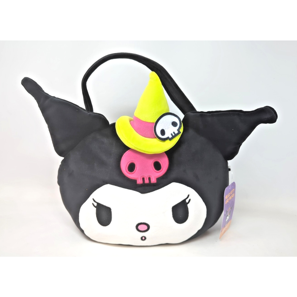 NEW 12" Hello Kitty and Friends Kuromi Stuffed Halloween Treat Pail - Jazwares
